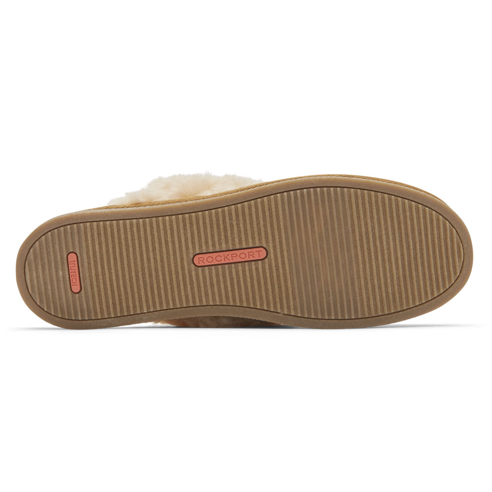 Rockport Tøfler Dame Khaki - Trutech Veda Slide - EOGP94163